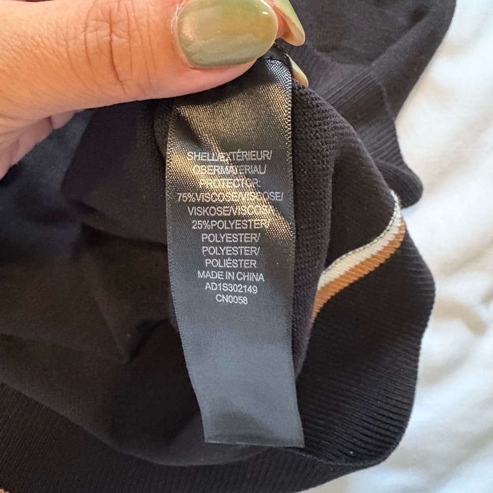 Adrianna Papell Black Blouse with Bow Accent - Picture 7 of 7